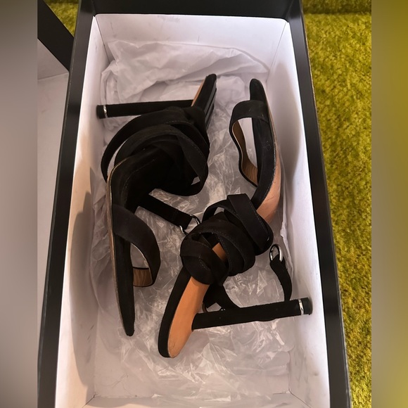 Alexander Wang Evie Suede Wrap Around Sandals size 37 - Picture 2 of 10